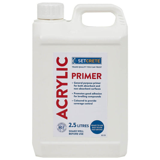 Setcrete Acrylic Primer - 2.5ltr