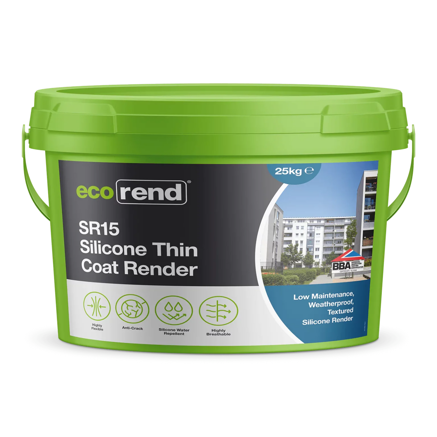 Ecorend SR15 Silicone Thin Coat Render 1.5mm Grain